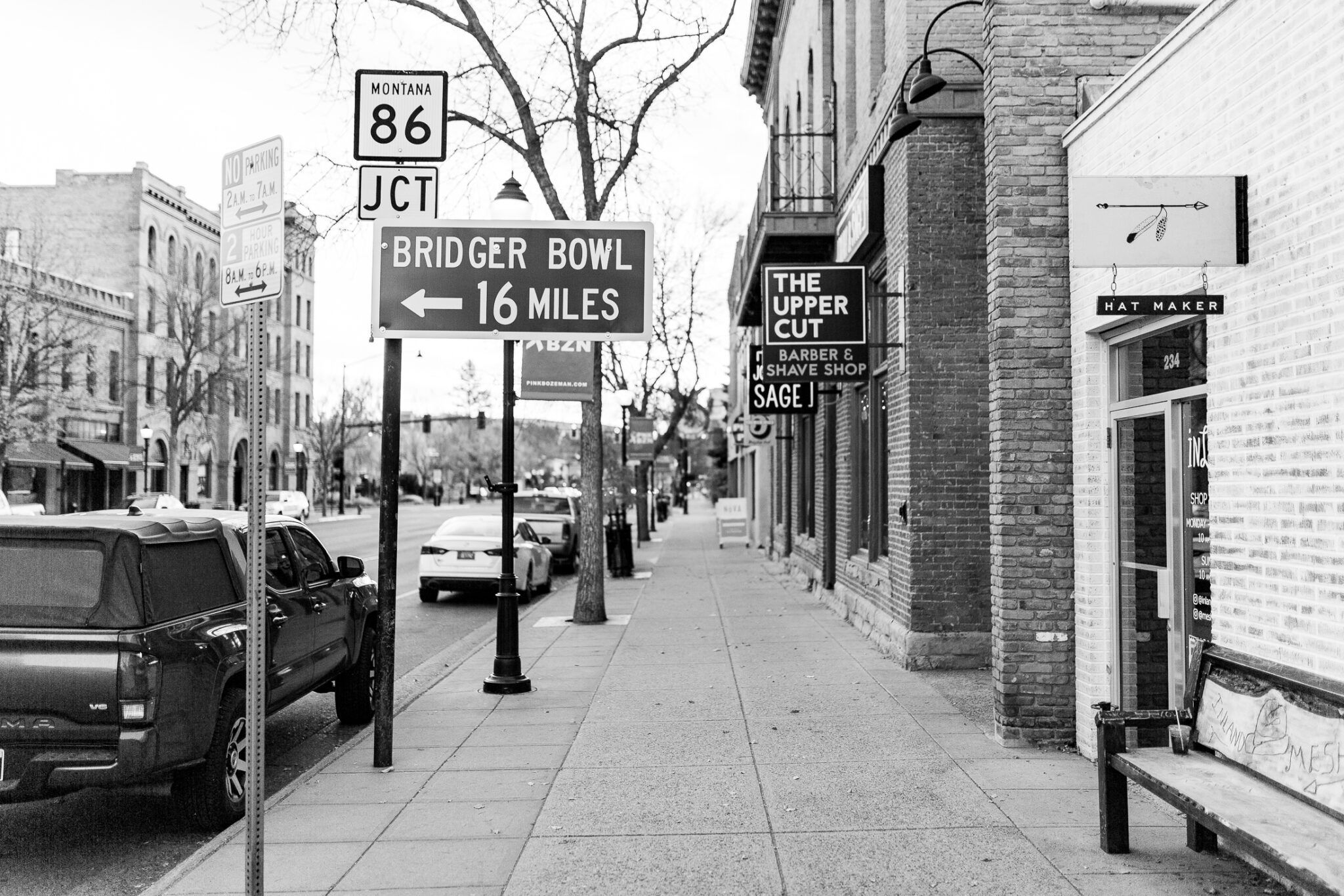 street view in black and white