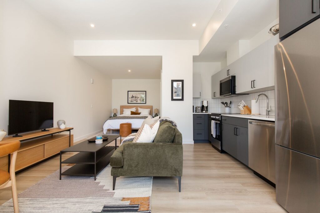 Kitchen and Living Room